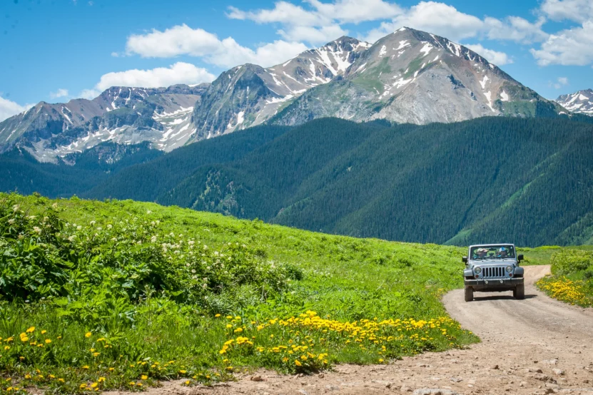 Colorado mountain travel in summer