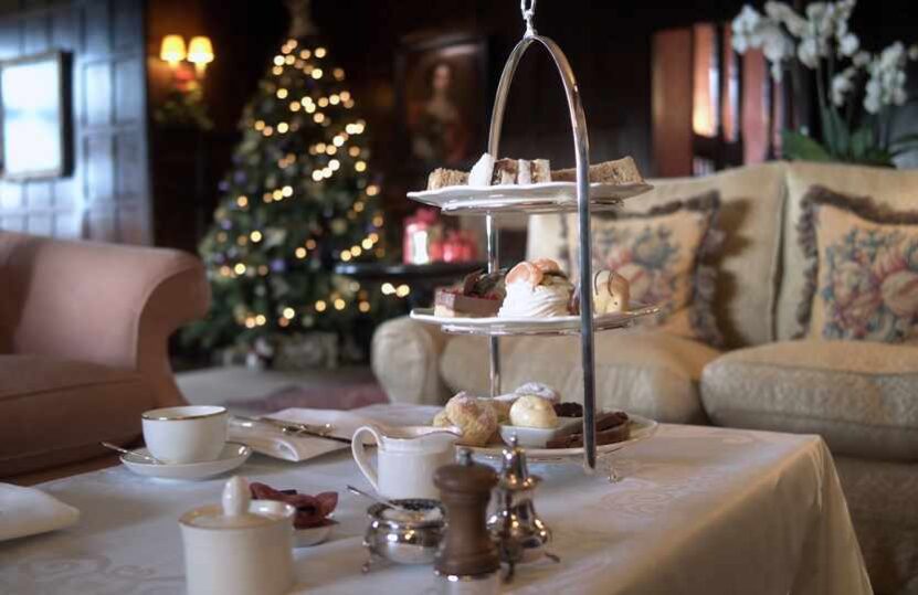 afternoon tea in bodysgallen hall